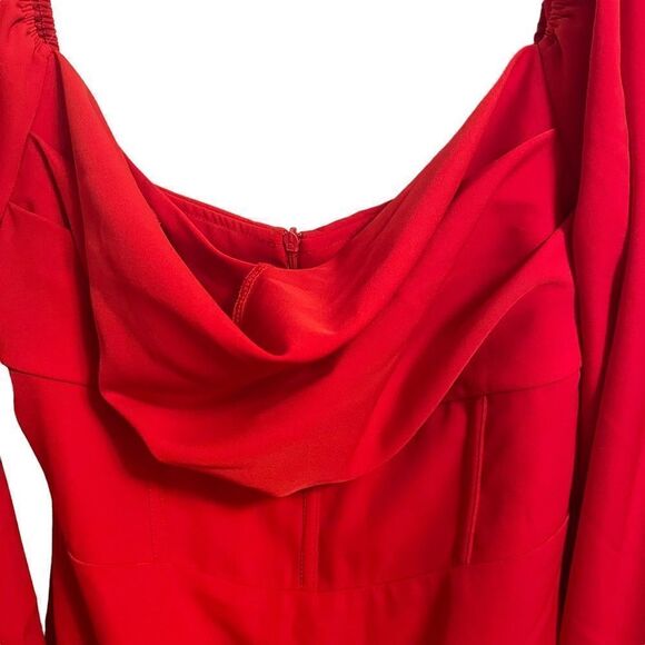 Princess Polly Lillie Red Mini Dress Size 12 NWT - Picture 5 of 12